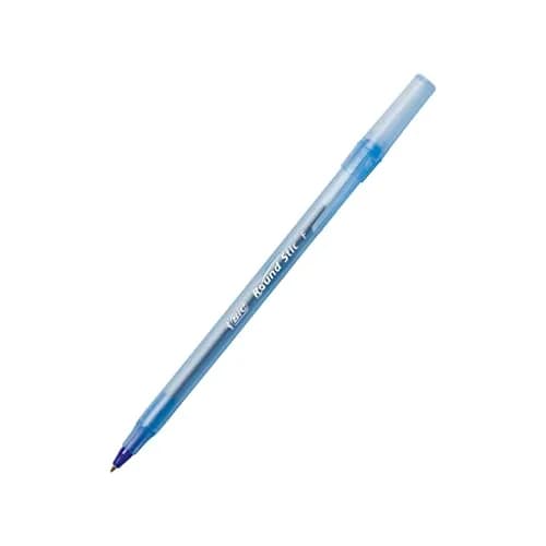 BIC Round Stic Xtra Precision Ballpoint Pen, Fine Point (0.8mm), Blue, 12-Count | Writes the First Time, Every Time thumbnail 5