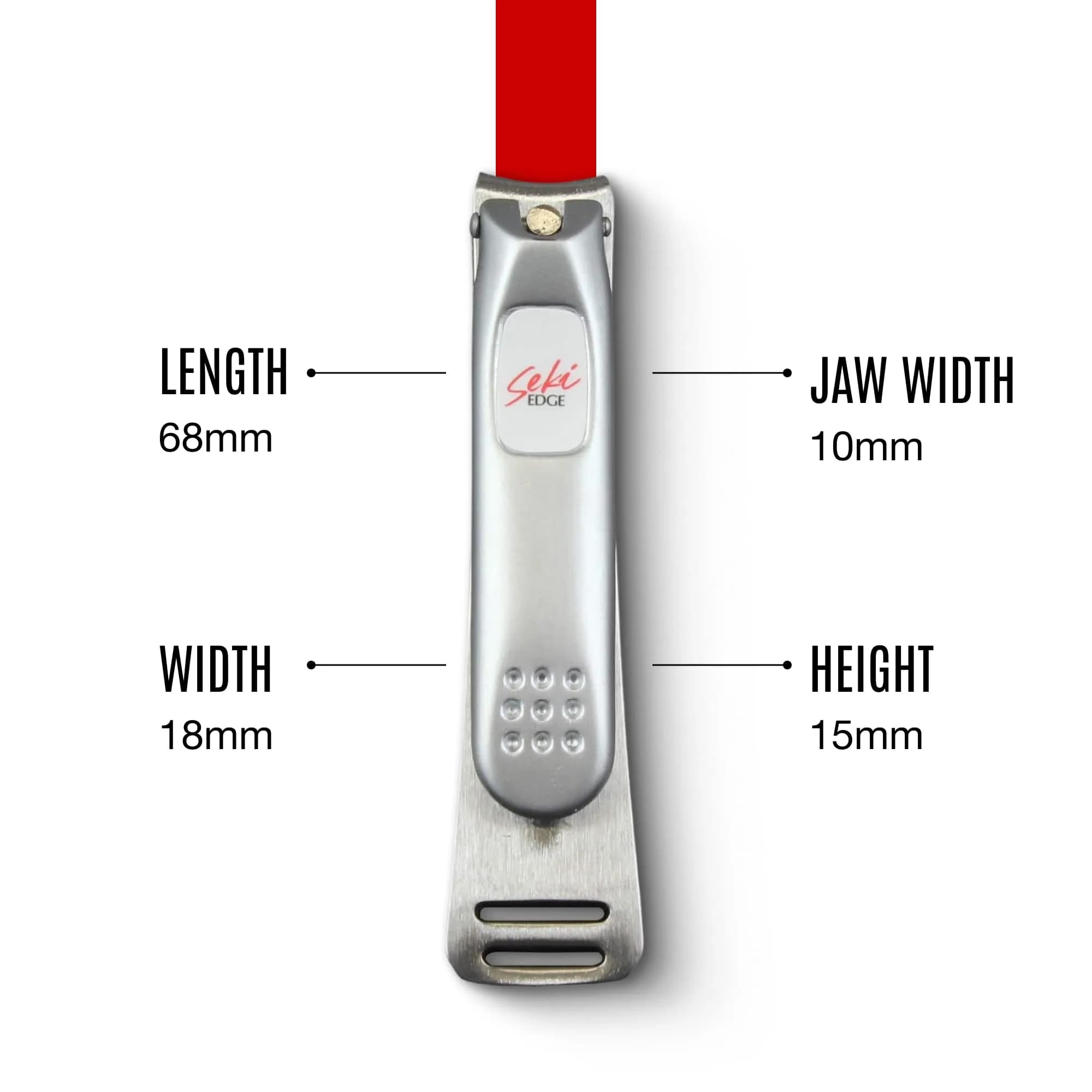 Seki Edge Stainless Steel Fingernail Clippers SS-106 | Curved Blade, Ergonomic Grip - view 3