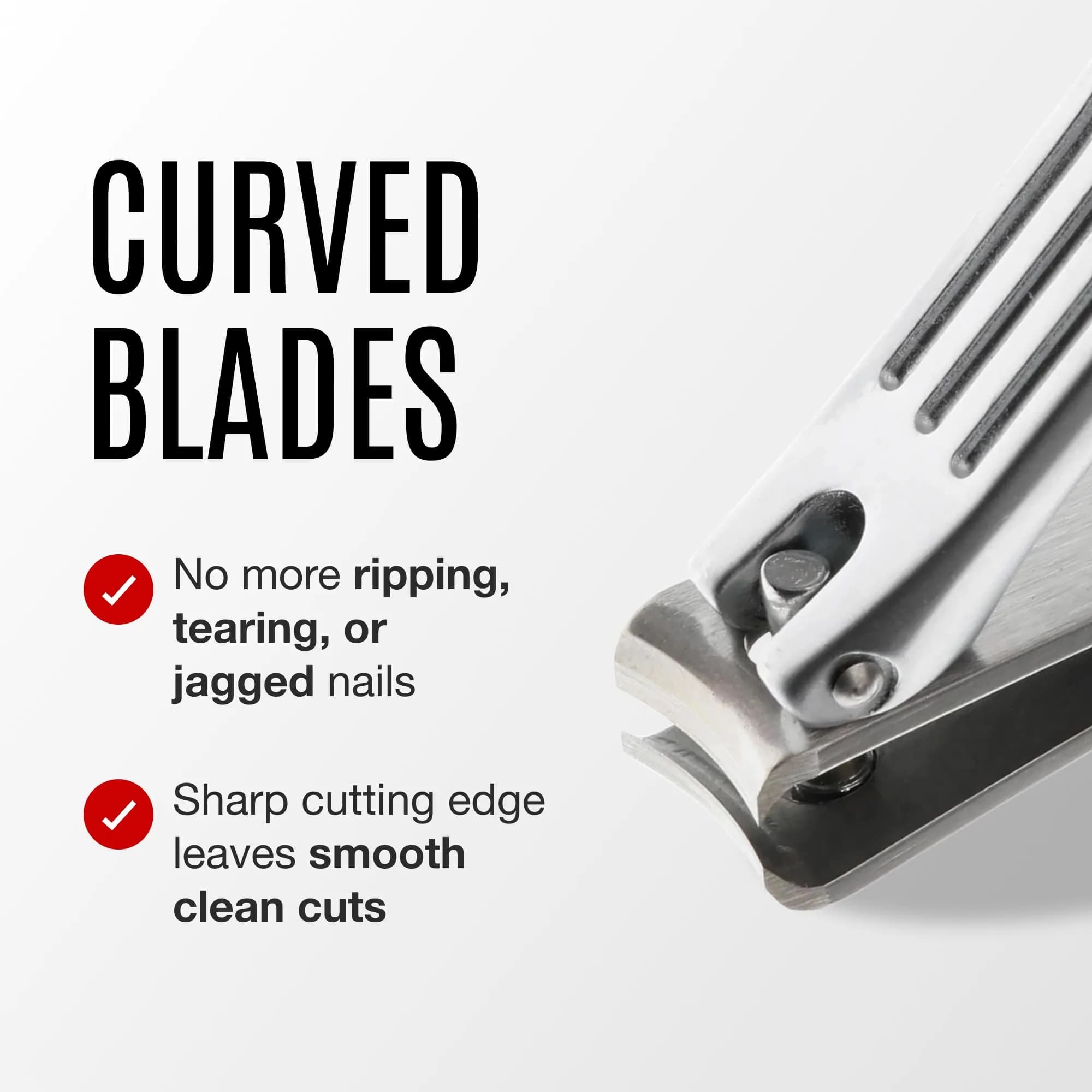 Seki Edge Stainless Steel Fingernail Clippers SS-106 | Curved Blade, Ergonomic Grip - view 4