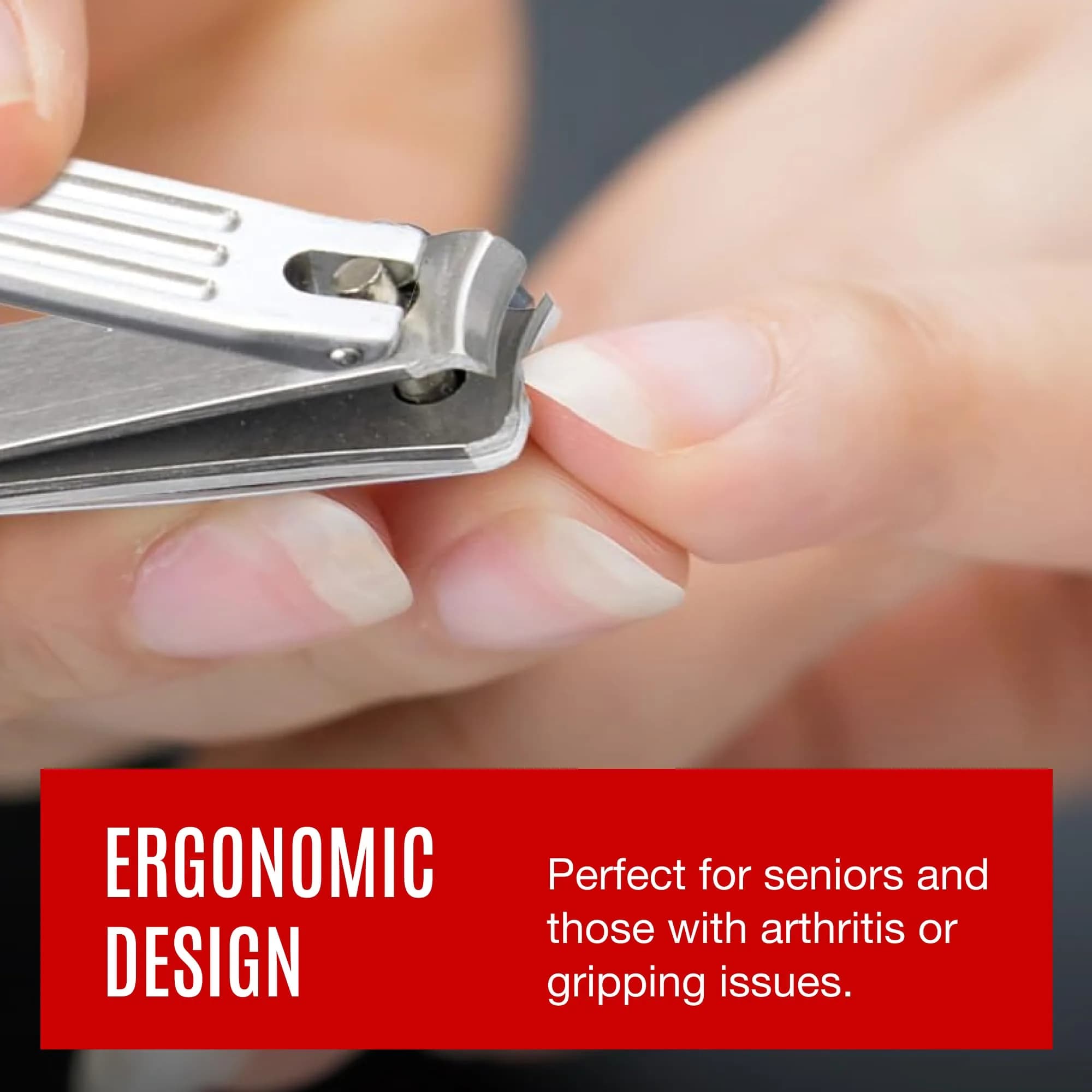 Seki Edge Stainless Steel Fingernail Clippers SS-106 | Curved Blade, Ergonomic Grip - view 5