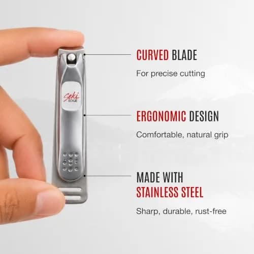 Seki Edge Stainless Steel Fingernail Clippers SS-106 | Curved Blade, Ergonomic Grip thumbnail 2