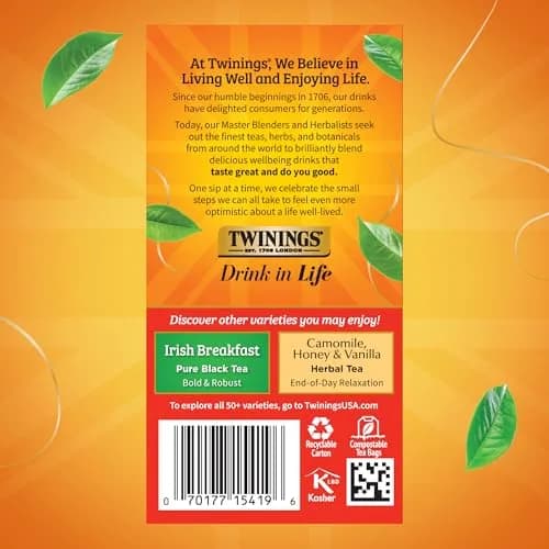 Twinings English Breakfast Black Tea 120 Teabags | Rich, Full-Bodied, Caffeinated thumbnail 5
