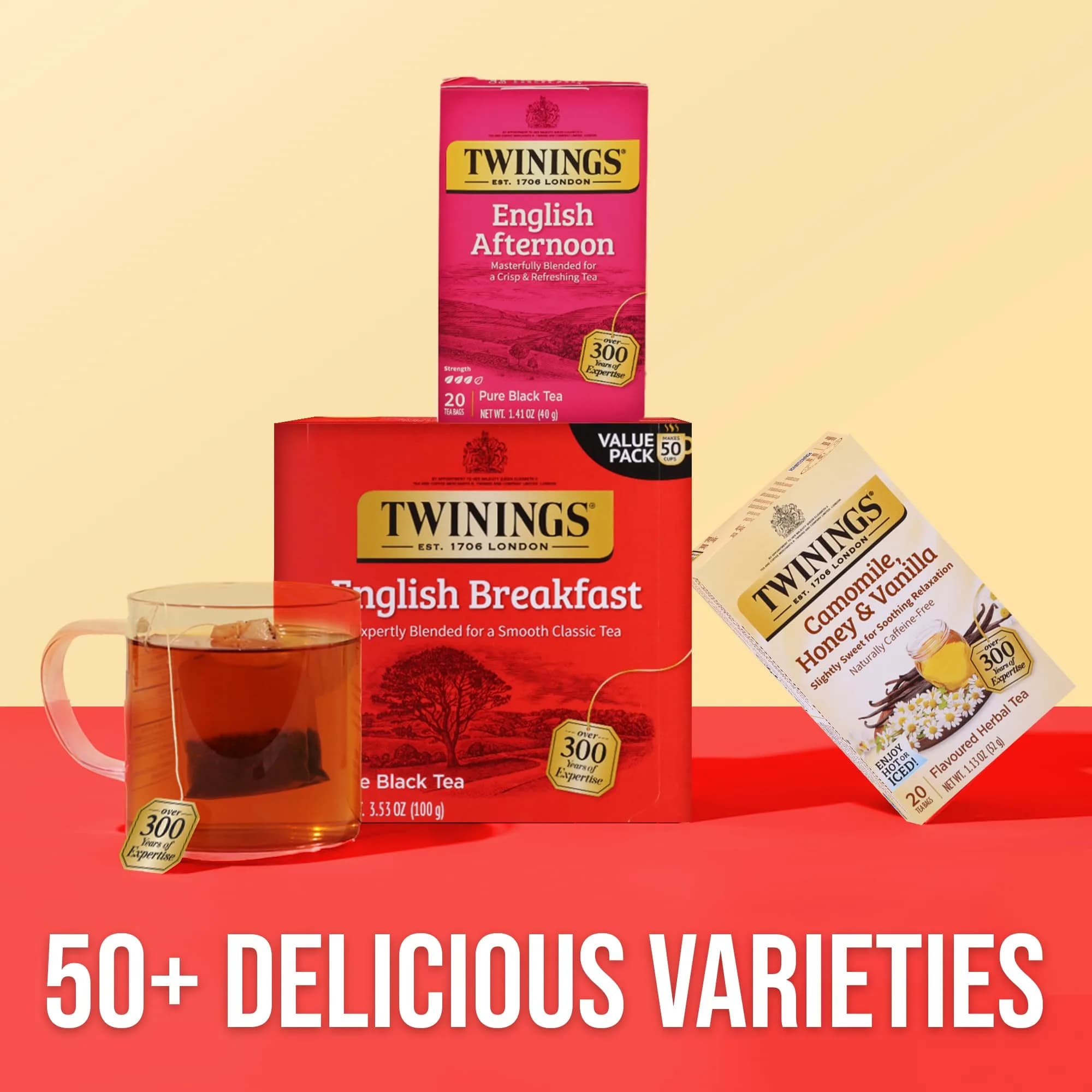 Twinings English Afternoon Black Tea 120 Teabags | Smooth & Slightly Sweet, Caffeinated, Enjoy Hot or Iced thumbnail 6