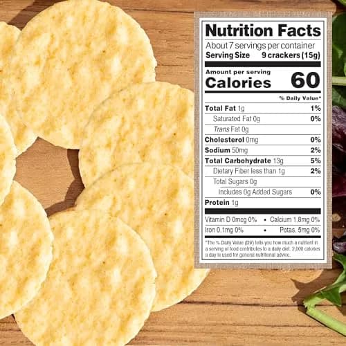 Edward & Sons Organic Toasted Onion Brown Rice Snaps - 3.5 Oz (Pack of 12) | Oven Baked, Whole Grain, Gluten Free thumbnail 3