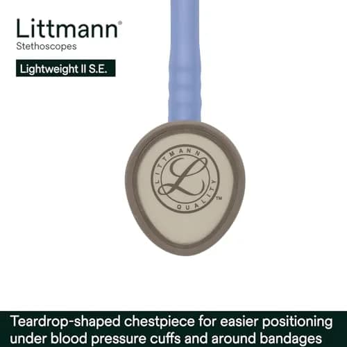 3M Littmann Lightweight II S.E. Stethoscope 2454, 71 cm (28") Ceil Blue Tube | Tunable Diaphragm & Dual-Sided Chestpiece thumbnail 3