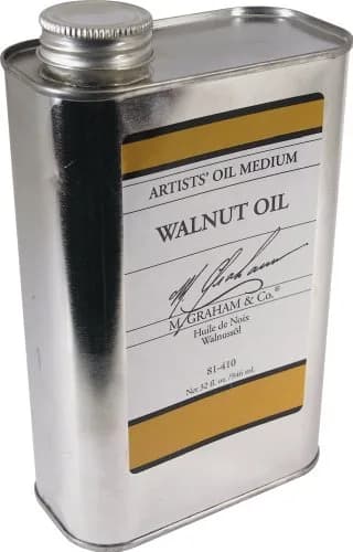 M. Graham Walnut Oil Medium 32 Fl Oz | Artist-Preferred, Slow-Drying, Non-Yellowing Oil thumbnail 1