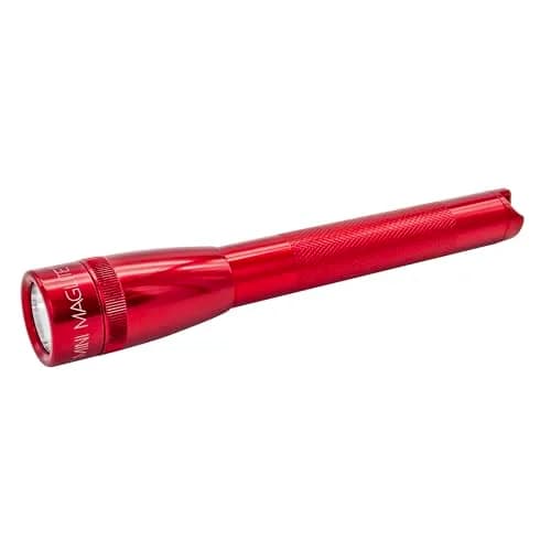 Maglite Mini LED 2-Cell AA Flashlight, Red | 127 Lumens, 156m Beam, 25hr Runtime thumbnail 1