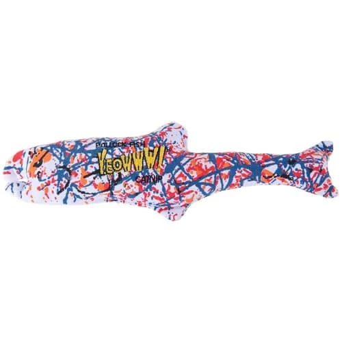 Yeowww! Catnip Pollock Fish Kicker Toy 25 cm (10 in) | 100% Organic Catnip Stuffed - main product image