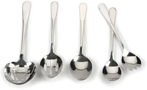 RSVP International Endurance Serving Spoon 21.89 cm (9 inches) | Polished Stainless Steel for Serving & Blending thumbnail 7