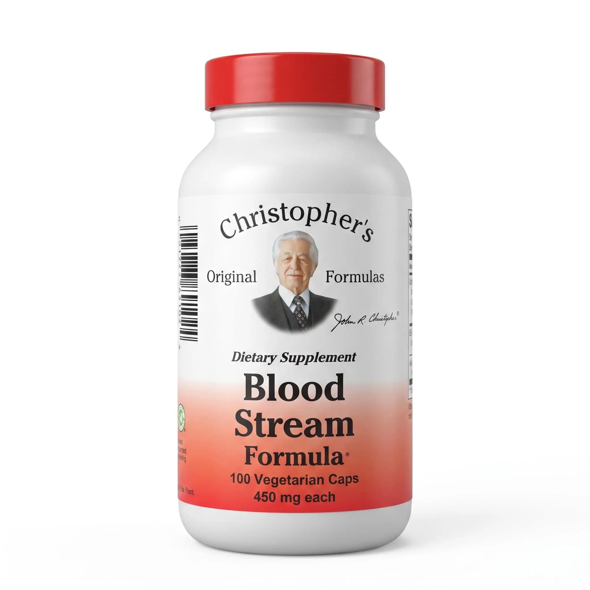 Christopher's Original Formulas Blood Stream Formula 100 Vegetarian Capsules | Supports Vein Elasticity & Blood Circulation - main product image