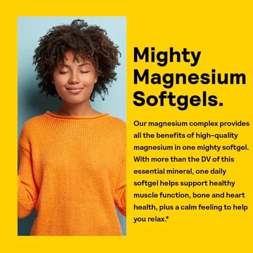 Nature's Life SoftMag 500 mg Magnesium Complex | Bone, Muscle & Heart Support - 60 Softgels (70-120c) thumbnail 4