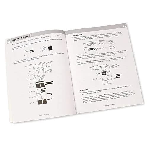 Learning Resources Algebra Tile Class Set for 30 Students | Math Manipulatives Workbook & Teacher Overhead Set thumbnail 4