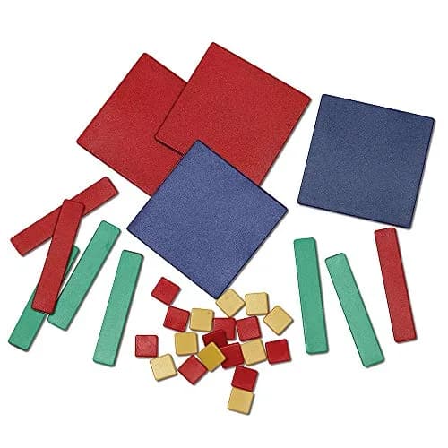 Learning Resources Algebra Tile Class Set for 30 Students | Math Manipulatives Workbook & Teacher Overhead Set thumbnail 3