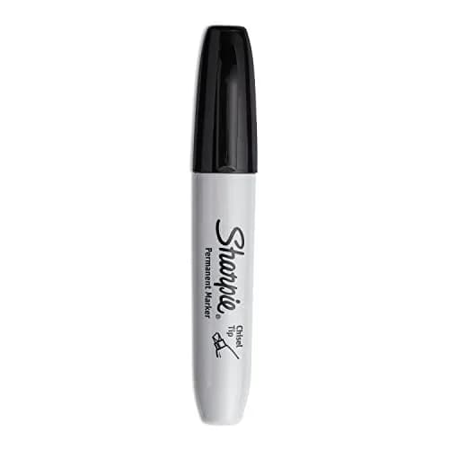 Sharpie Permanent Markers, Large, Chisel Tip, Black, 4 Count | Versatile & Durable Marking Pen thumbnail 4