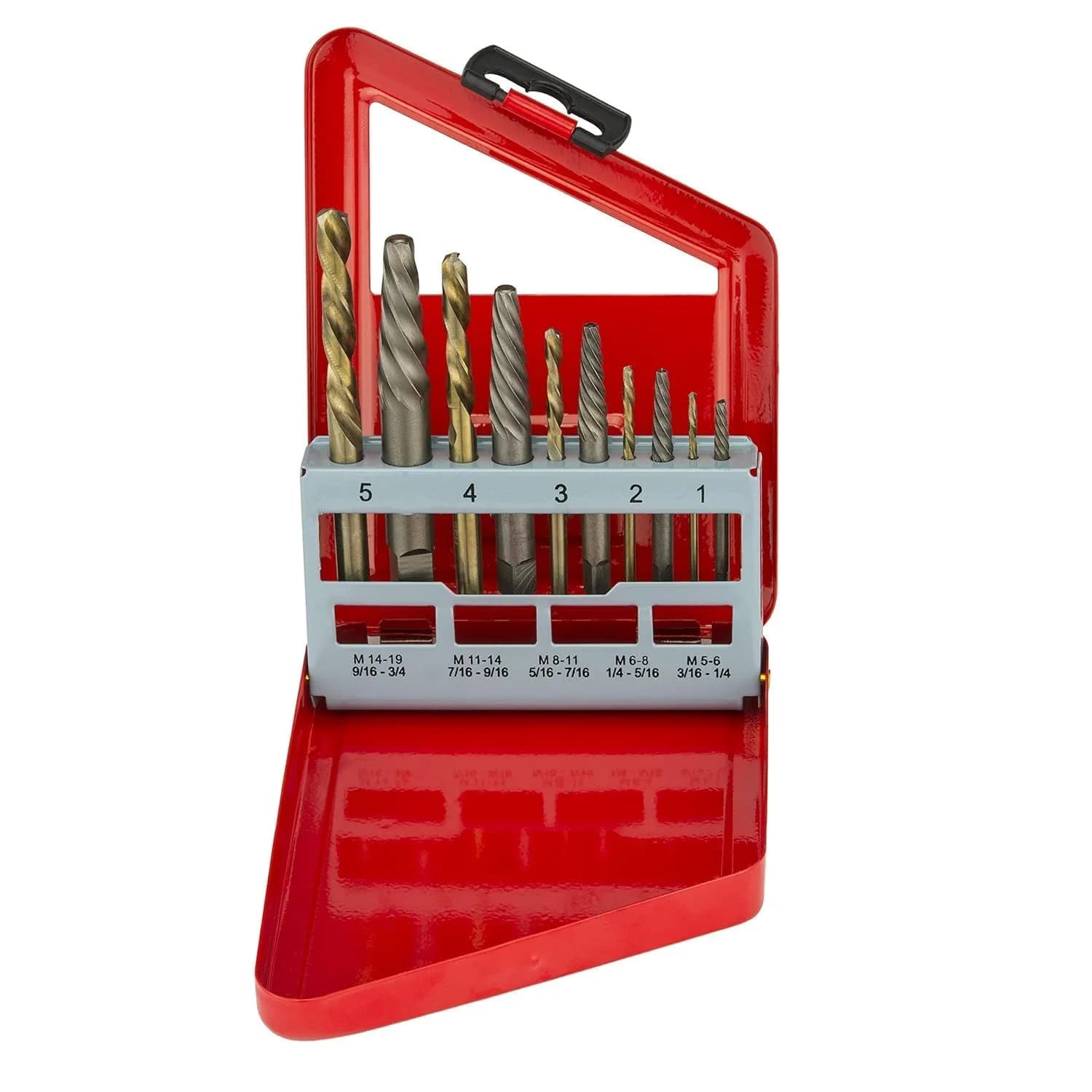 NEIKO Screw-Extractor & Left-Hand Drill Bit Set, 10 Piece | Remove Broken Screws & Bolts with Ease — Extractor Kit