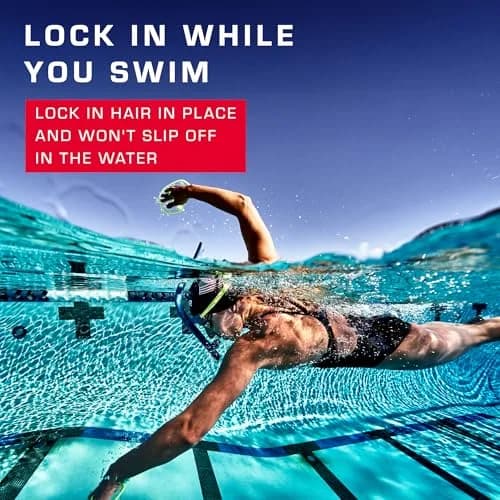 TYR Lycra Fiber Adult Swim Cap Navy | Reduces Drag, UPF 50+ Sun Protection, Gentle Fit thumbnail 5