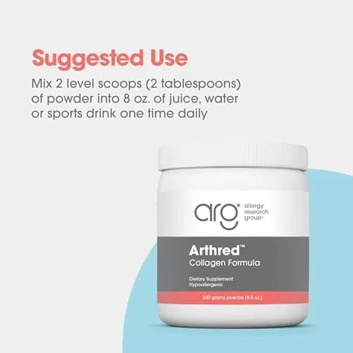 Allergy Research Group Hydrolyzed Collagen Powder 240 g | Supports Skin & Connective Tissue thumbnail 4