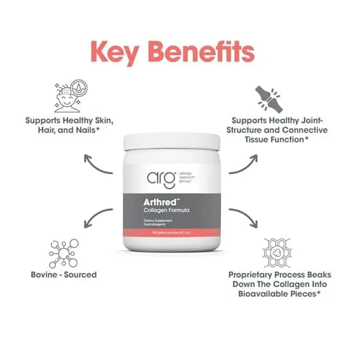 Allergy Research Group Hydrolyzed Collagen Powder 240 g | Supports Skin & Connective Tissue thumbnail 5