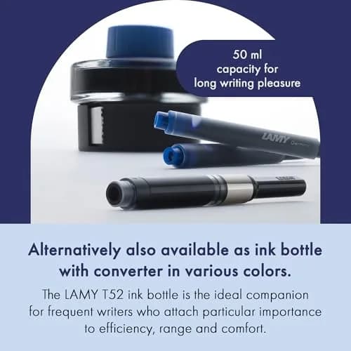 Lamy T10 Ink Cartridges 1.25 ml Blue-Black | Large Capacity for All Lamy Fountain Pens thumbnail 5