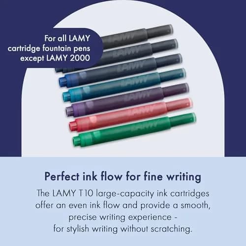 Lamy T10 Ink Cartridges 1.25 ml Blue-Black | Large Capacity for All Lamy Fountain Pens thumbnail 2