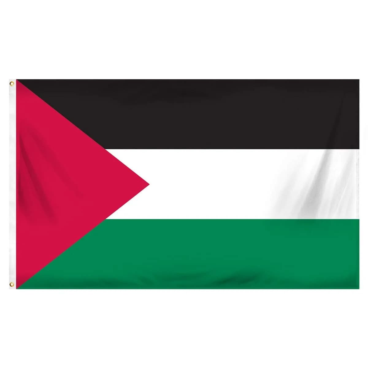 Islamic Gifts Palestine Polyester Flag 3' x 5' | Durable Double-Sewn Edges for Indoor/Outdoor Use — Multi-Color