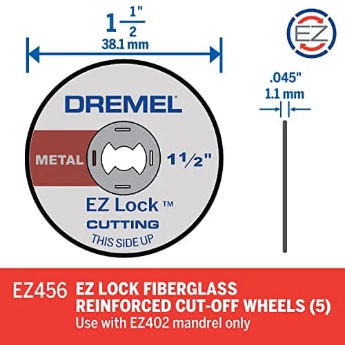 Dremel EZ456 1.5-Inch Fiberglass Reinforced Cut-off Wheel | Metal & Plastic Cutting Disc thumbnail 3