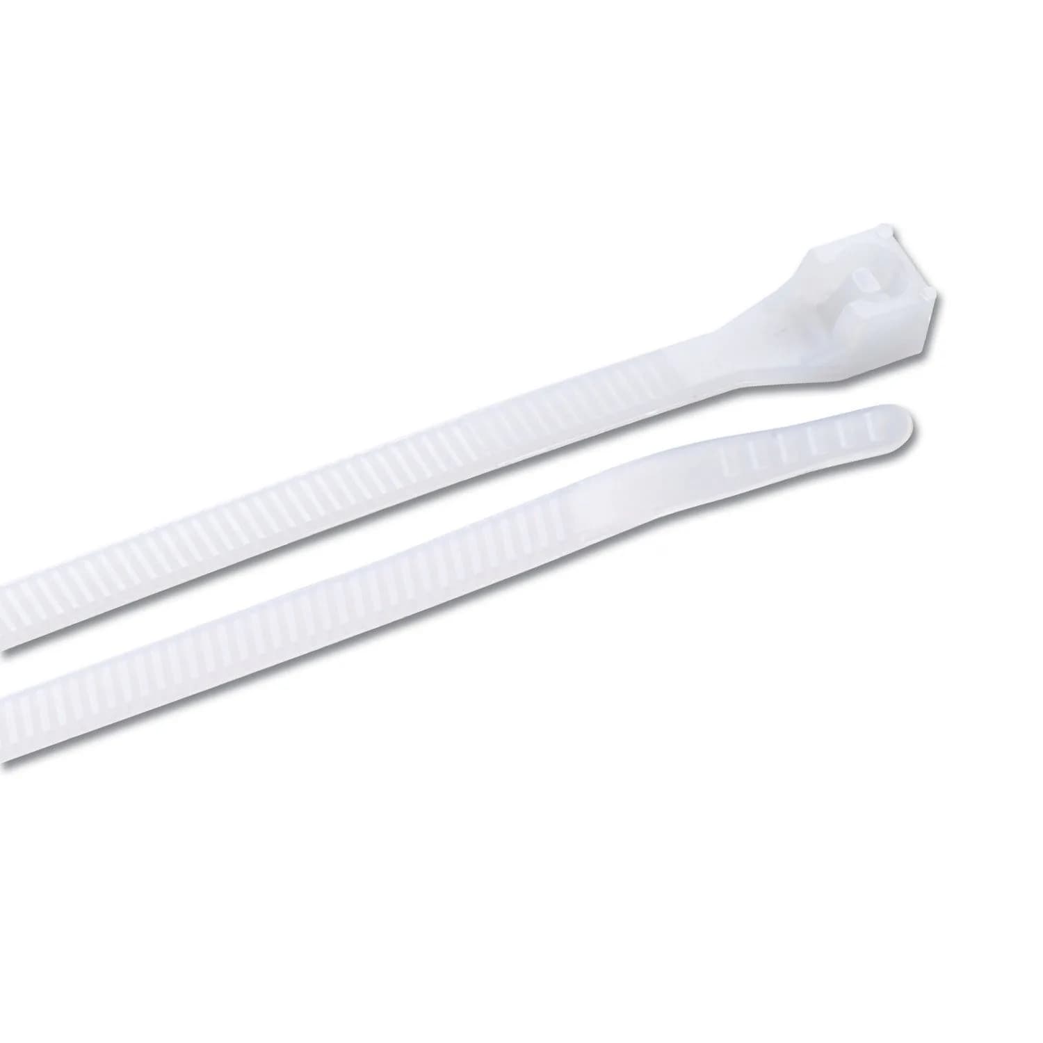 Gardner Bender 48 Inch 75 lb. Tensile Strength Heavy-Duty Natural White Nylon Cable Ties | 10 Pack - main product image