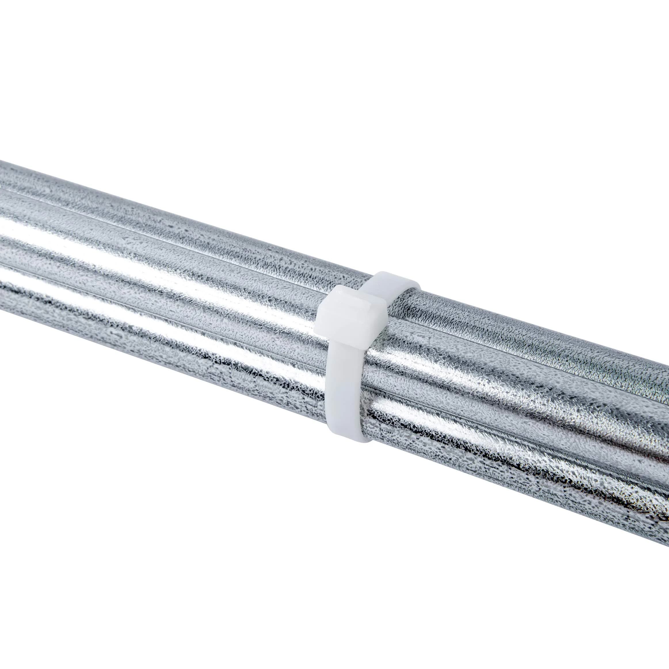 Gardner Bender 48 Inch 75 lb. Tensile Strength Heavy-Duty Natural White Nylon Cable Ties | 10 Pack thumbnail 4