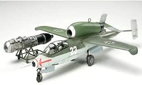 Tamiya Heinkel He 162A-2 Salamander Model Kit | 1/48 Scale Aircraft with Engine Replica thumbnail 1