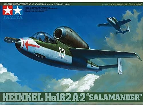 Tamiya Heinkel He 162A-2 Salamander Model Kit | 1/48 Scale Aircraft with Engine Replica thumbnail 3