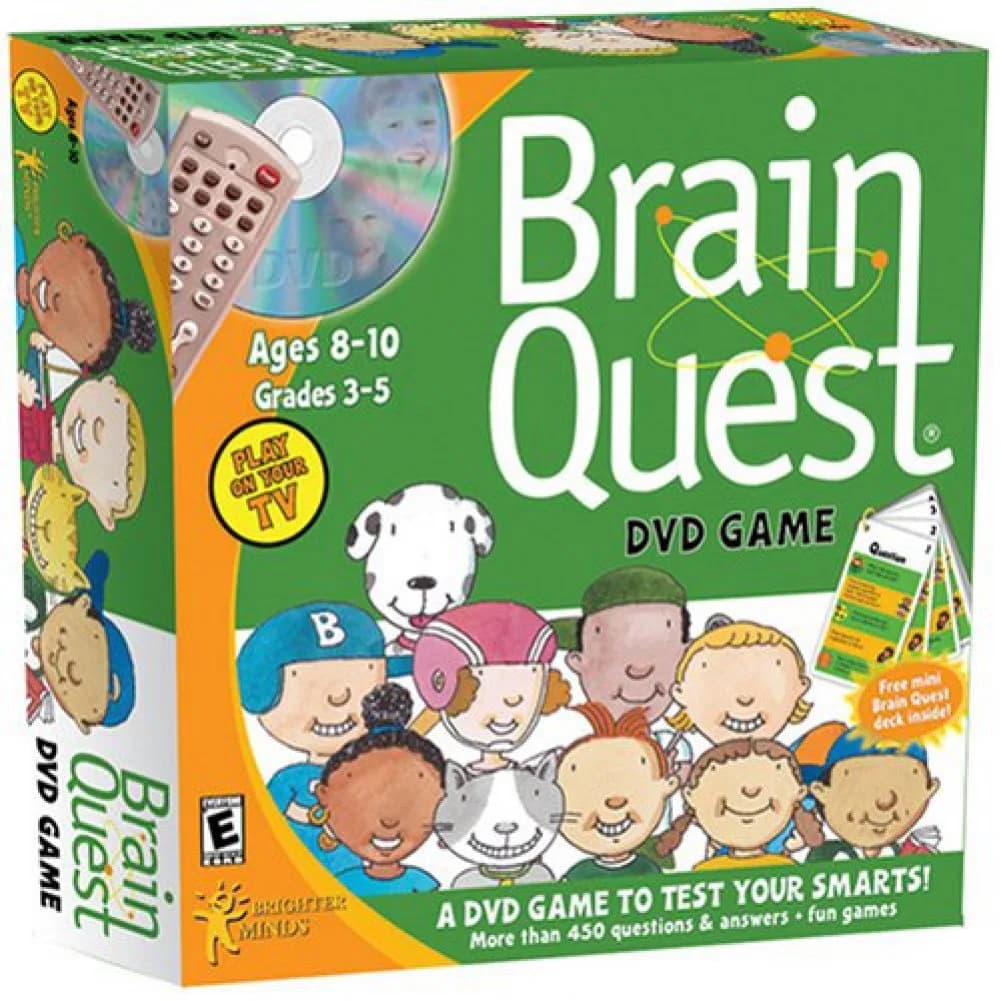 Brighter Minds Brain Quest DVD Game Ages 8-10 | Educational Trivia Fun — Medium