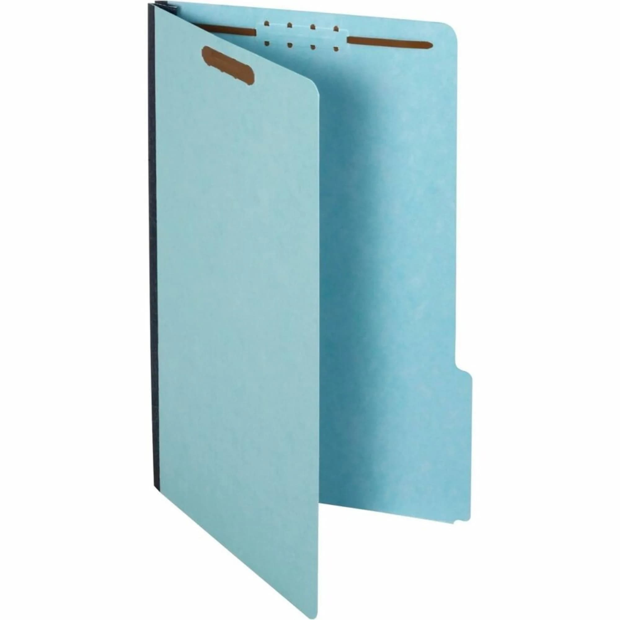 Pendaflex Pressboard Fastener Folders, Legal Size, Light Blue, 1" Expansion, 25/BX | Globe Weis - view 2