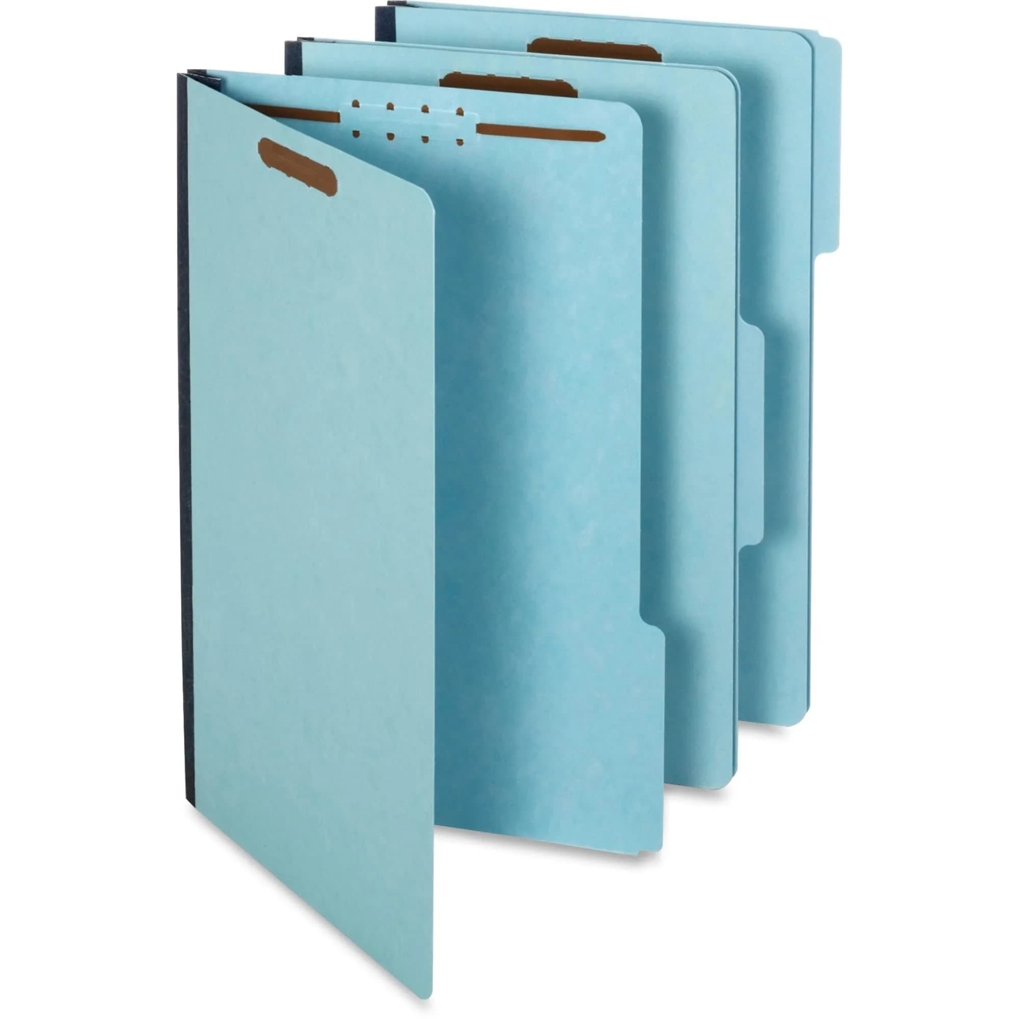 Pendaflex Pressboard Fastener Folders, Legal Size, Light Blue, 1" Expansion, 25/BX | Globe Weis - view 3