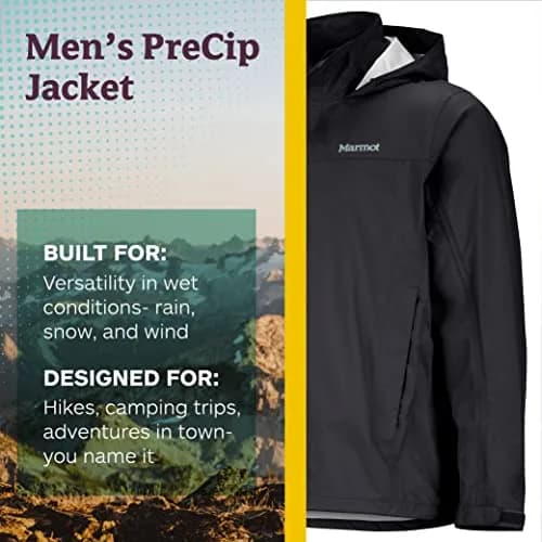 Marmot Men’s PreCip Jacket | Lightweight Waterproof Shell for Men in Small thumbnail 4