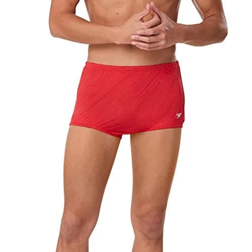Speedo Men's Marina Swim Trunk Navy/Neon Pink | Chlorine-Resistant, 21 Inch, Adult thumbnail 1