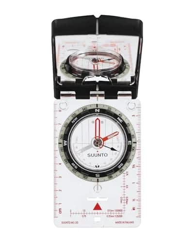 SUUNTO MC-2G Global Compass White | Professional Mirror Compass with Global Needle & Clinometer thumbnail 1