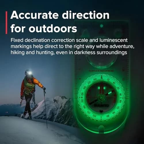 SUUNTO A-30 NH USGS Compass, SS012100013 | Compact, Accurate, for Hiking & Orienteering thumbnail 6