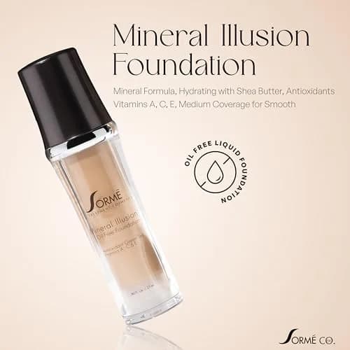 SORMÉ Mineral Illusion Liquid Foundation Honey 25ml (0.85 fl oz) | Hydrating Medium Coverage thumbnail 2