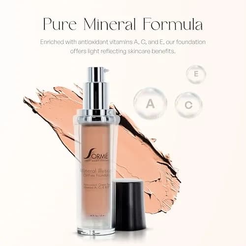 SORMÉ Mineral Illusion Liquid Foundation Golden Light 25ml (0.85 Fl Oz) | Hydrating Oil-Free Formula thumbnail 6