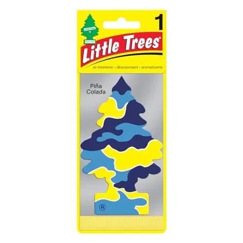 LITTLE TREES Car Air Freshener | Pina Colada Scent | Pack of 6 | Long-lasting tropical aroma thumbnail 1
