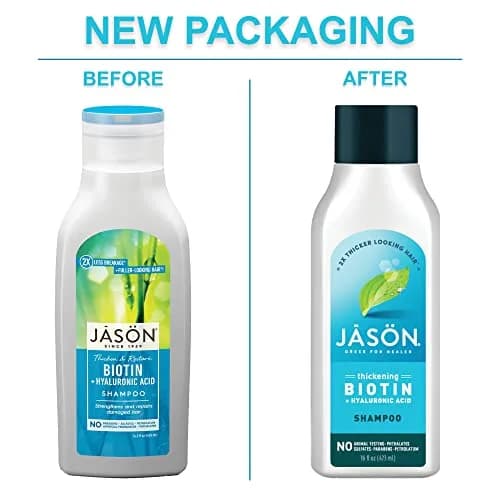 JASON Restorative Biotin Shampoo 473 ml | Strengthen & Moisturize Damaged Hair thumbnail 2