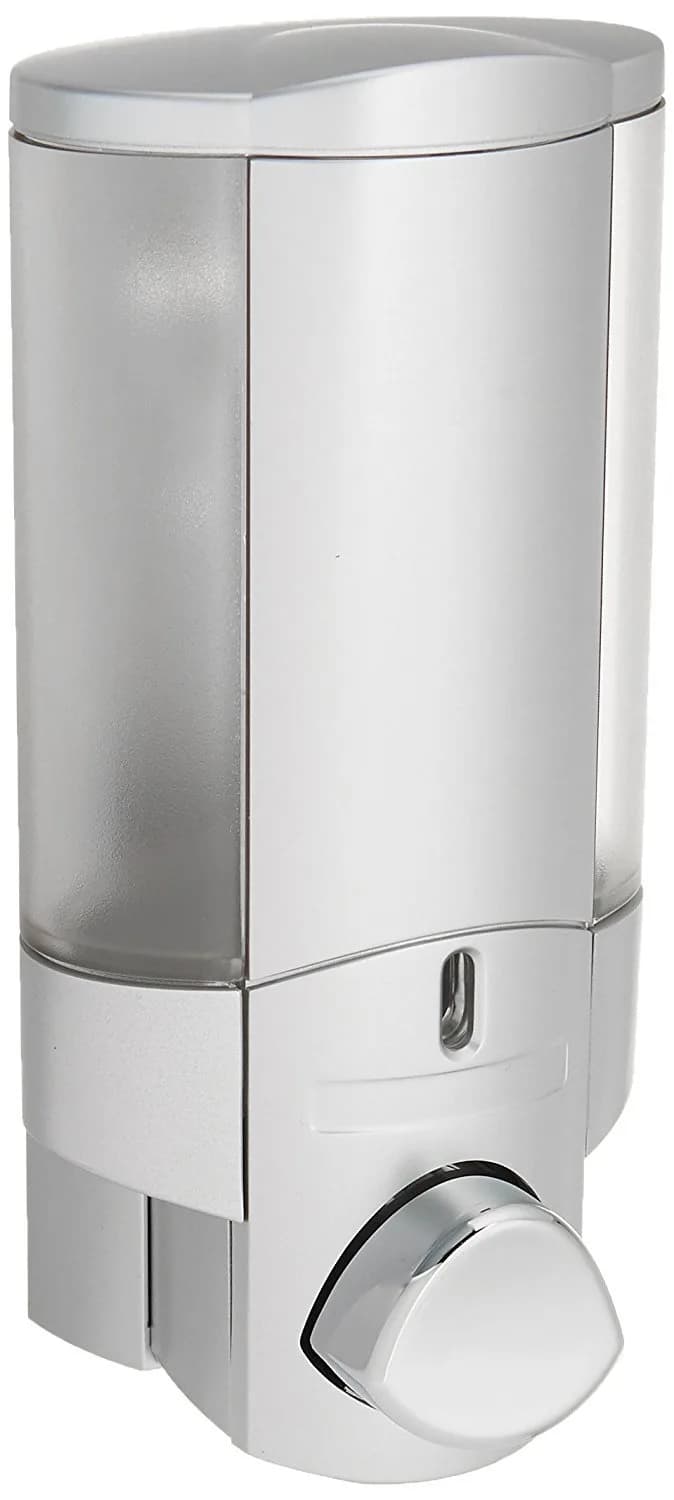 Better Living 1-Chamber Shower Dispenser Satin Silver | Wall Mount, Water-Resistant ABS