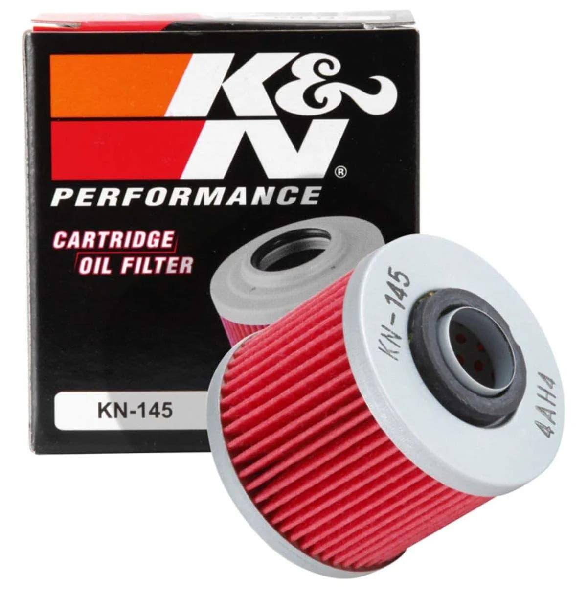 K&N Motorcycle Oil Filter KN-145 | High Performance Synthetic, Up to 20,000 Miles