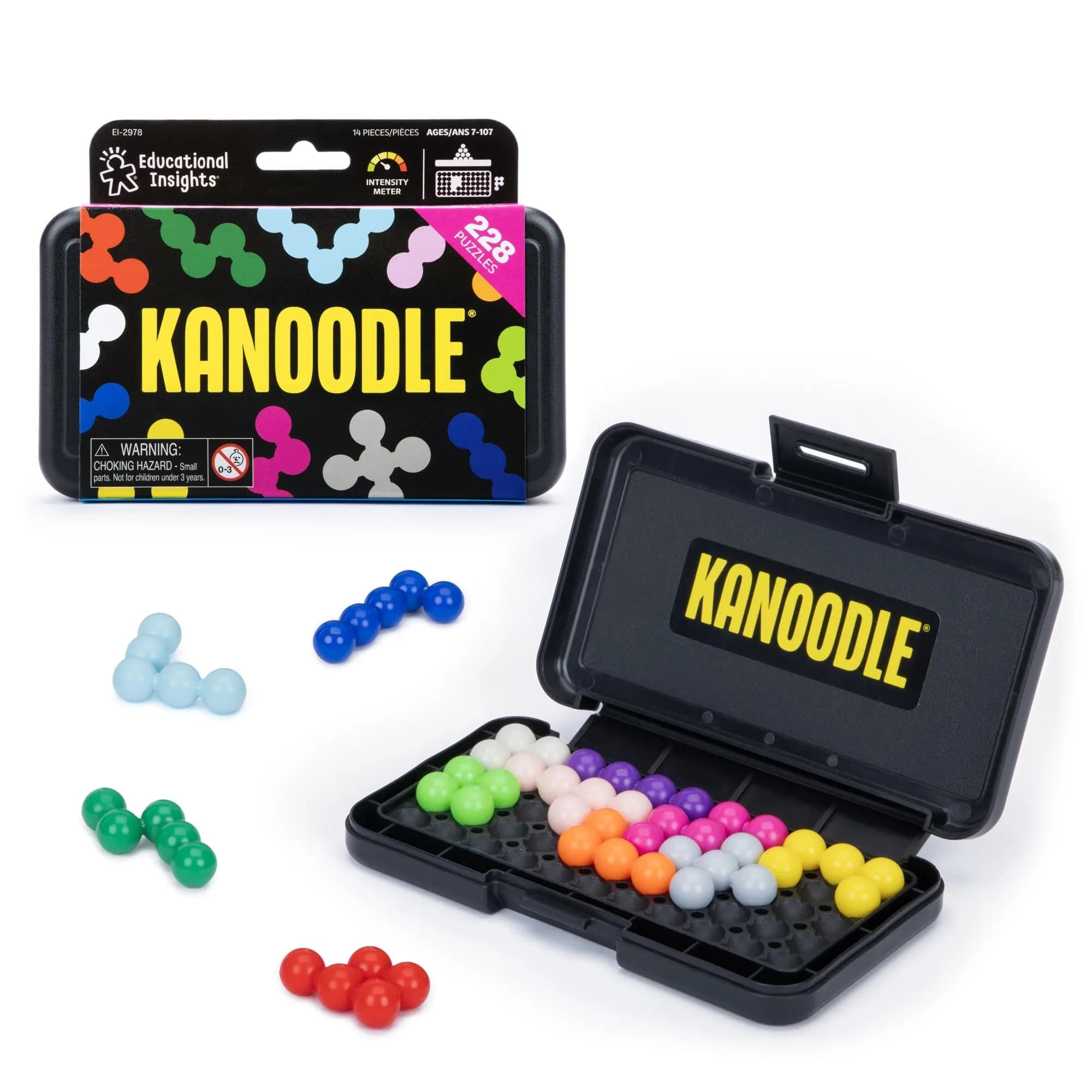 Educational Insights Kanoodle 3D Brain Teaser Puzzles Pack of 2 | Spatial Reasoning & Problem Solving — Medium