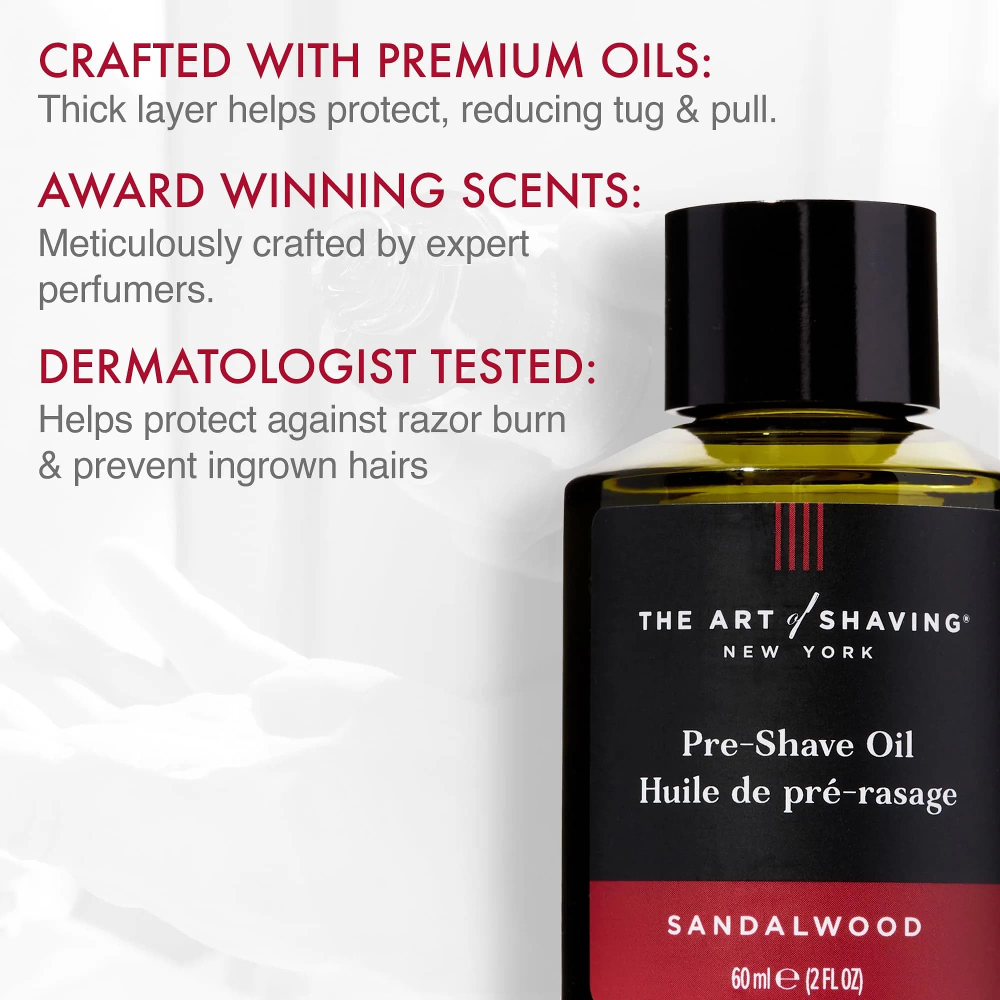 The Art of Shaving Sandalwood Pre-Shave Beard Oil 59ml (2 Fl Oz) | Protects Against Irritation & Razor Burn - view 2