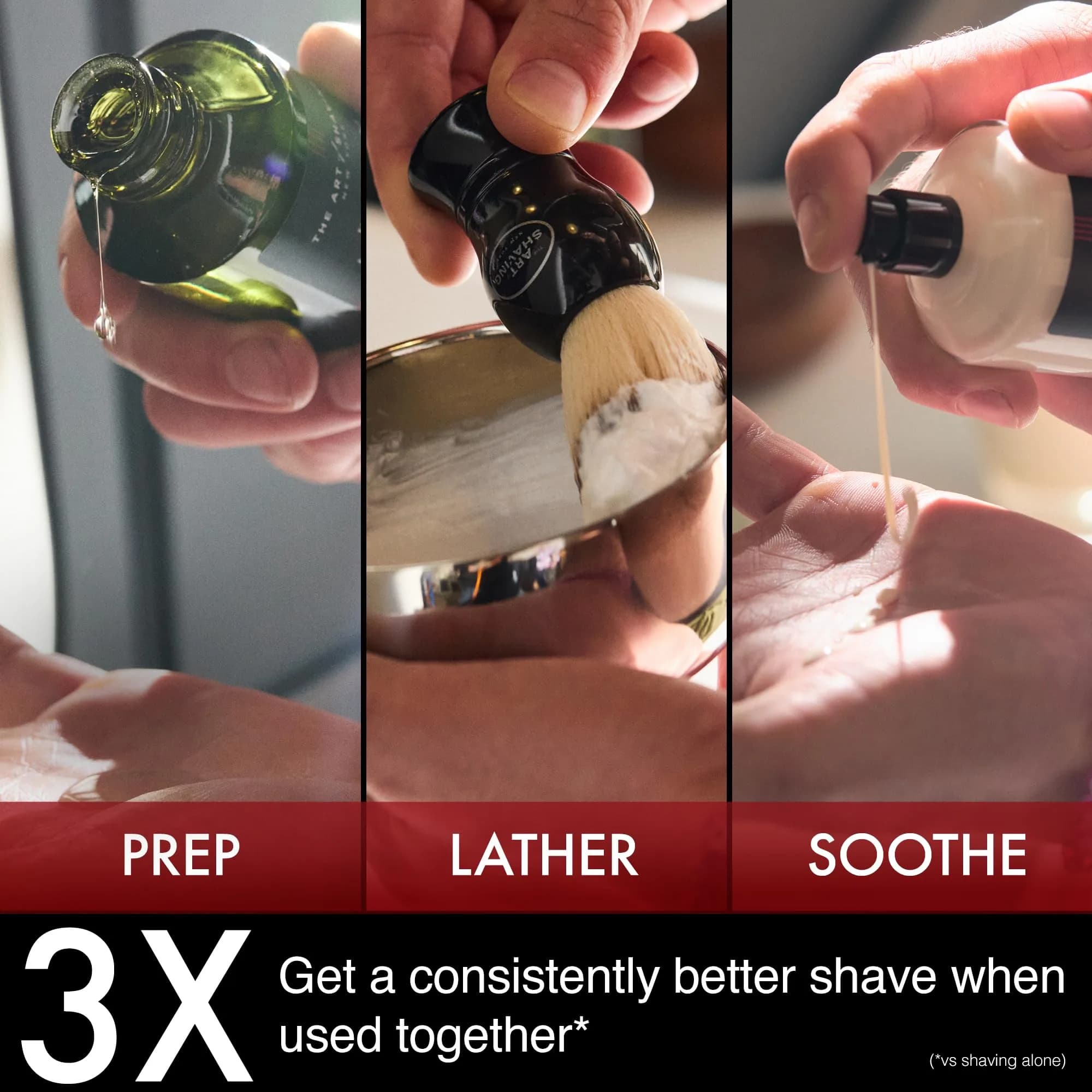 The Art of Shaving Sandalwood Shaving Cream for Men – Protects Against Irritation and Razor Burn – Hydrates and Nourishes Dry Skin – Clinically Tested for Sensitive Skin – 148ml (5 Fl Oz) - view 5