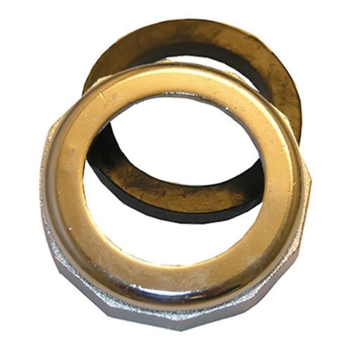 LASCO 1-1/2-Inch by 1-1/4-Inch Chrome Plated Reducing Slip Joint Nut with Washer | Connects 1-1/4-Inch Tubing to 1-1/2-Inch - main product image