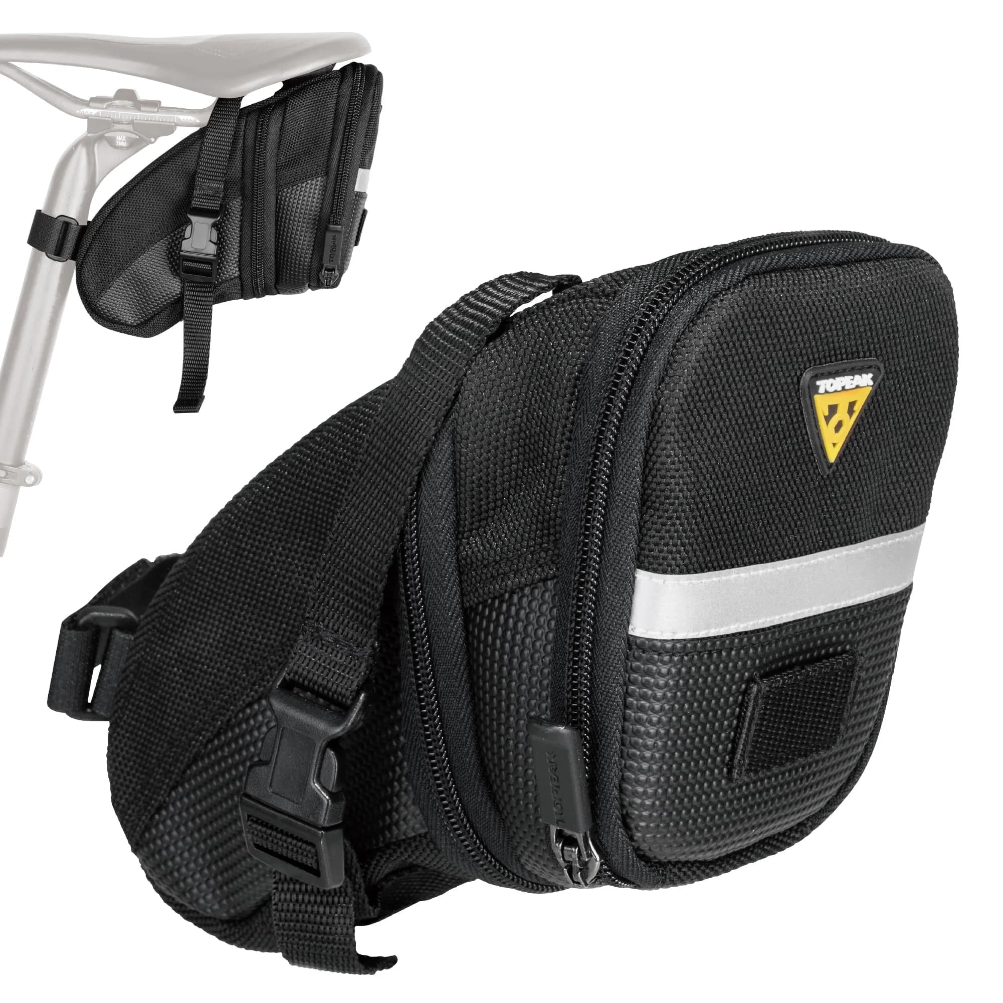 Topeak Aero Wedge Strap Mount Medium Bike Saddle Bag | 1.31L Expandable Storage - main product image