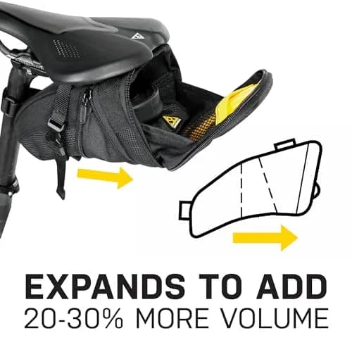 Topeak Aero Wedge Strap Mount Medium Bike Saddle Bag | 1.31L Expandable Storage thumbnail 4