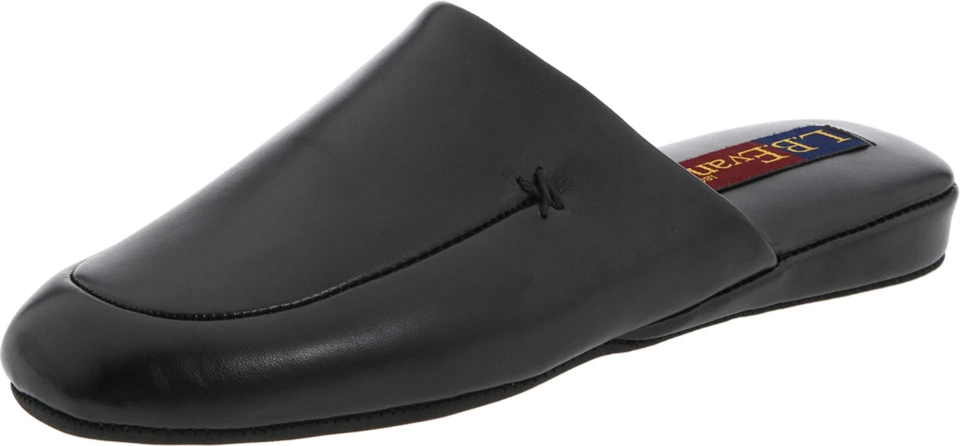 L.B. Evans Duke Scuff Black Leather Clog/Mule 11.5 EEE | Classic Leather Comfort for Men